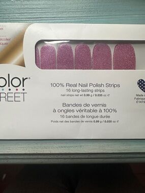 Color Street Czech me out Sparkling Pink Nail Polish Strips